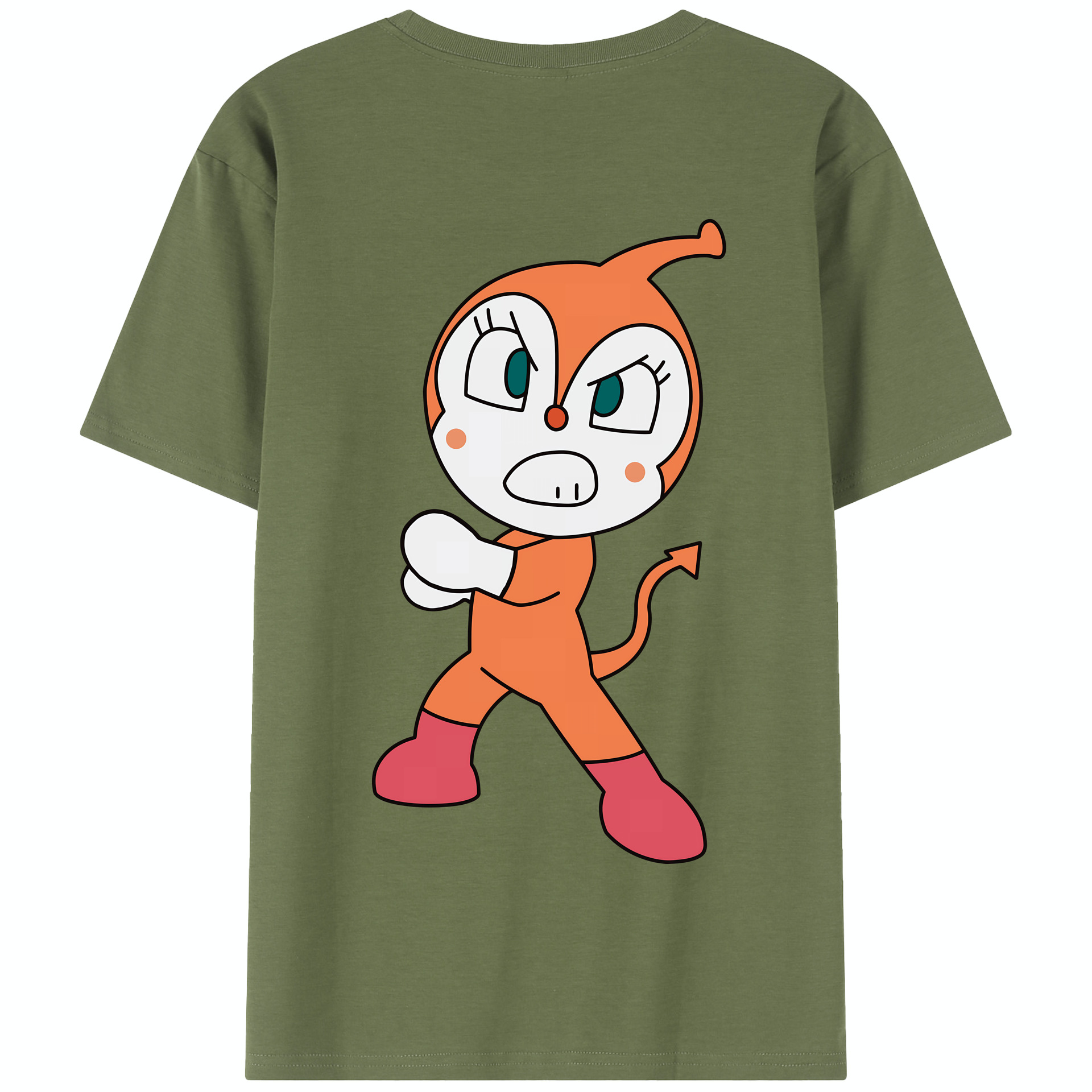 （画像用） アンパンマン Anpanman 綿100％半袖Tシャツ（背面プリント）
